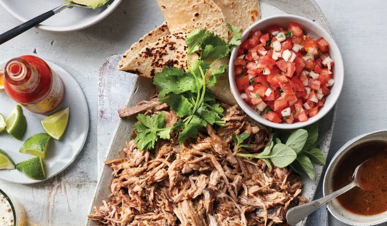 Cuban Garlicky Pork Tacos