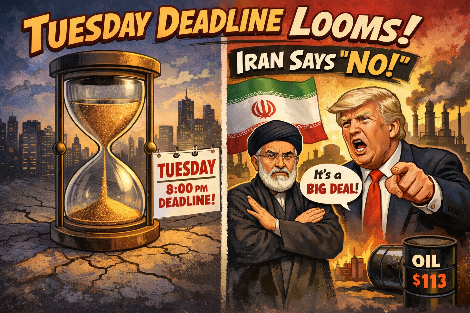 Iran Says No | Dimon Names the Skunk | Tuesday's Deadline Looms