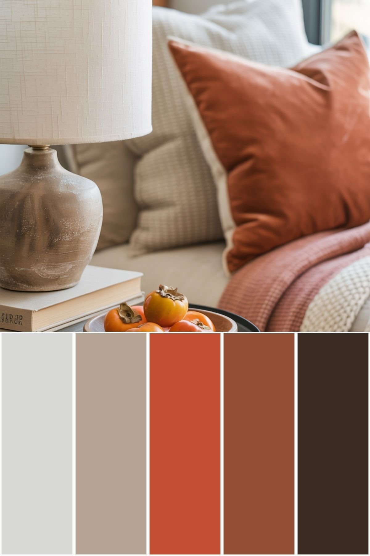 Warm Persimmon Color Palette for a Bold Look