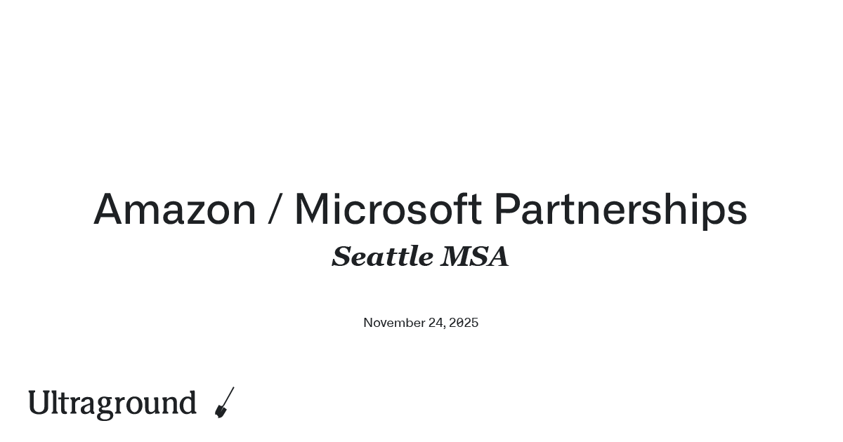 Seattle MSA | Amazon/Microsoft Deals