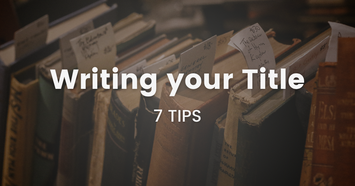 #62 Writing Better Titles