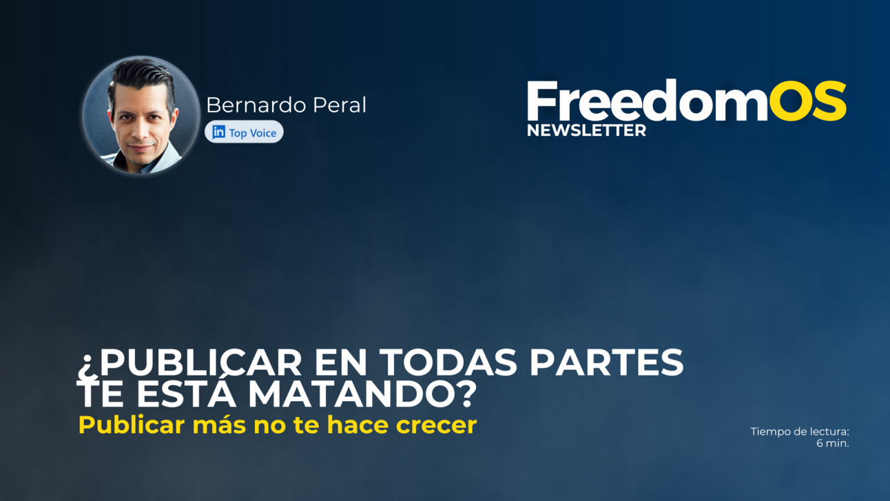 ¿Publicar en todas partes te está matando?