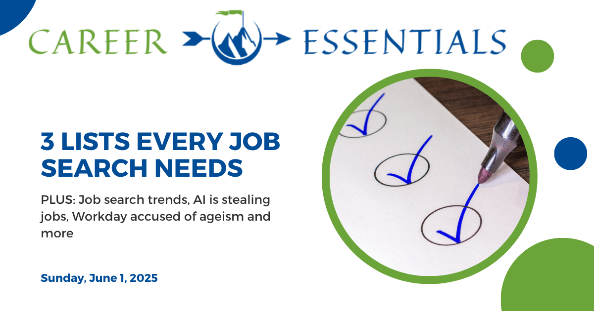 3 Lists A Job Search Needs