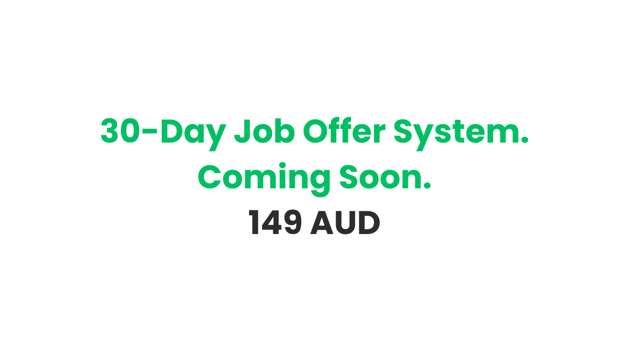 30-Day Job Offer System