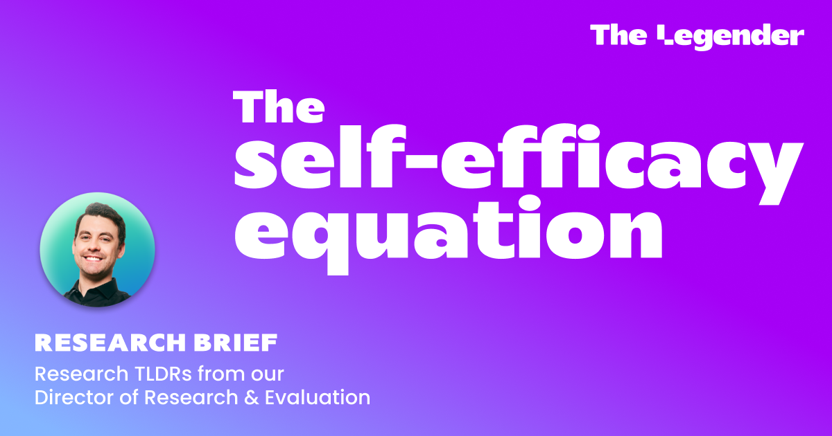 Research Brief: The Self-Efficacy Equation