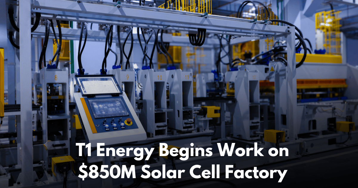 Yates Construction Leads Early Construction on 5 GW Solar Cell Plant at Sandow Lakes