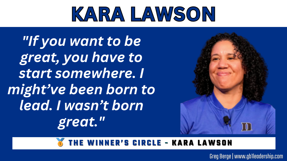 🥇 The Winner's Circle: Kara Lawson
