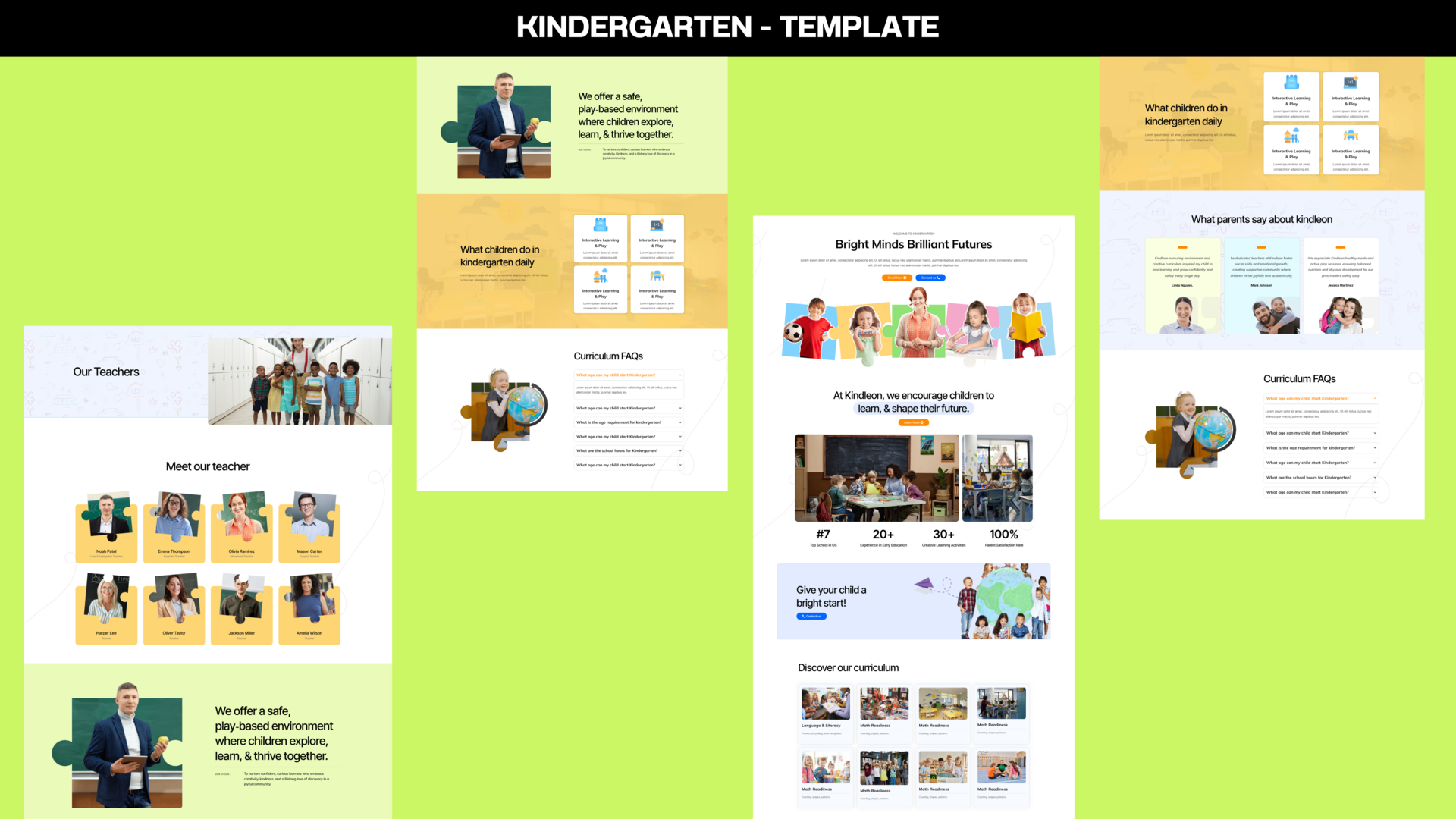 Weekly Drop – Kindergarten Template 