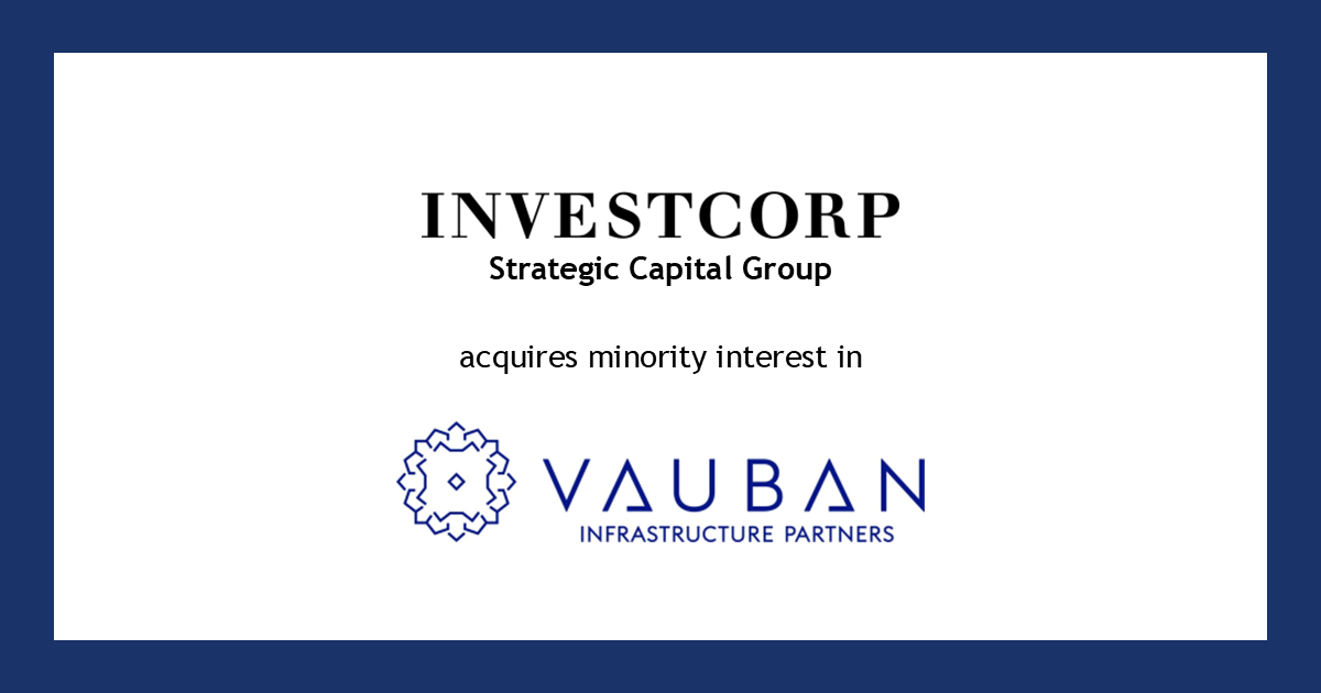 Investcorp's Strategic Capital Group in exclusive talks to acquire 24.9% stake in Vauban Infrastructure Partners