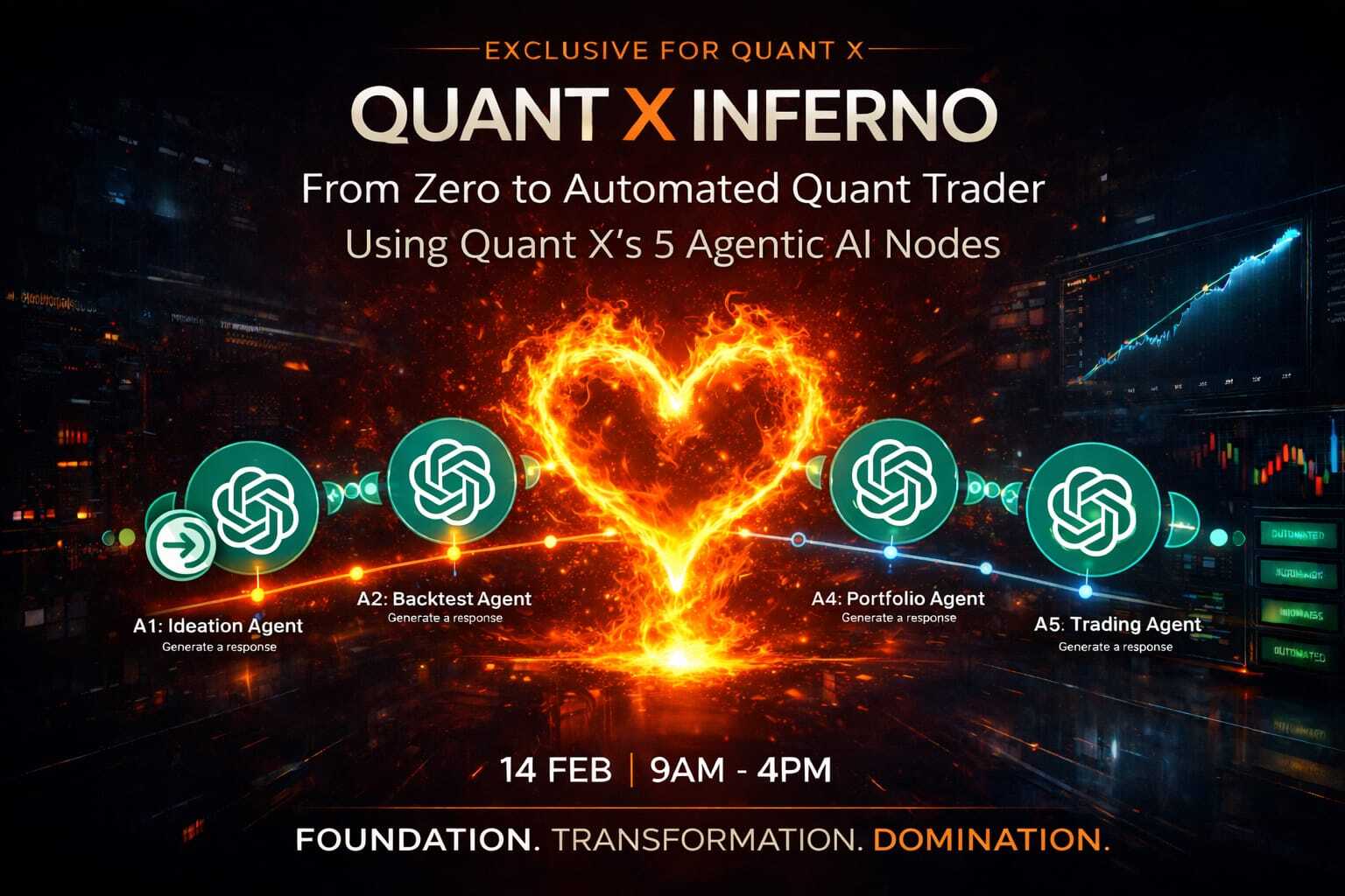 Answer 3 Questions to get a Ticket to Quant X Inferno