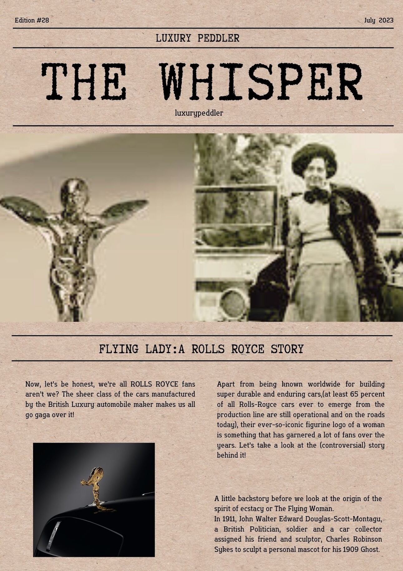 The Flying Woman: A Rolls Royce story