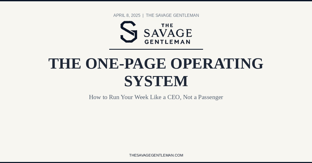 The One-Page Operating System