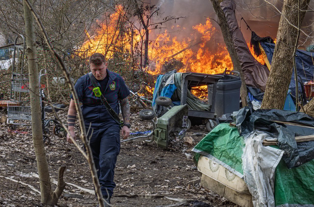 Fire Breaks Out at Site of WRJ Homeless Encampment