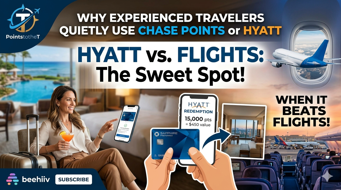 Why experienced travelers quietly use Chase points for Hyatt and when it beats flights