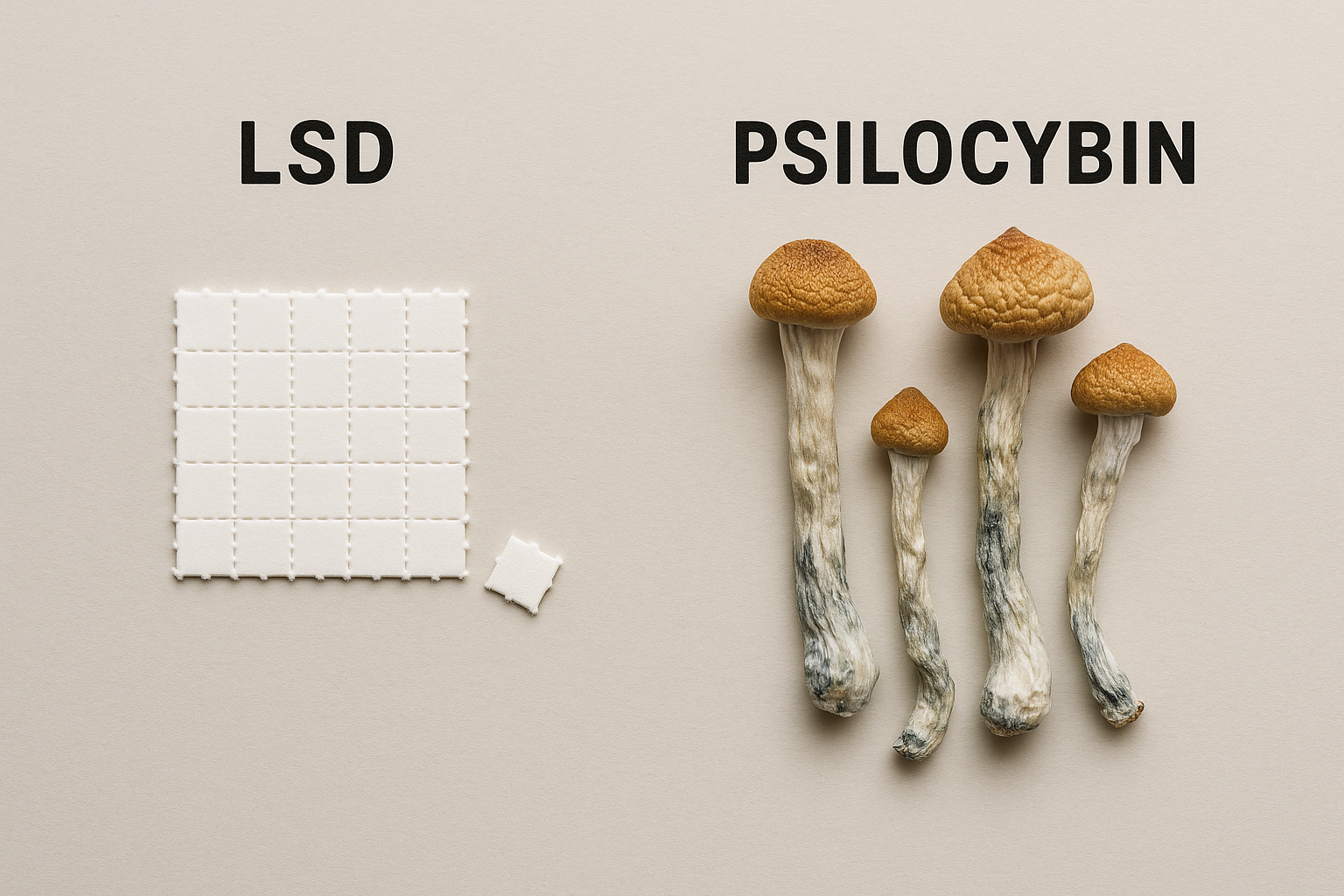 🧠 🔬 LSD vs Mushrooms - The Similarities and Differences Between Them