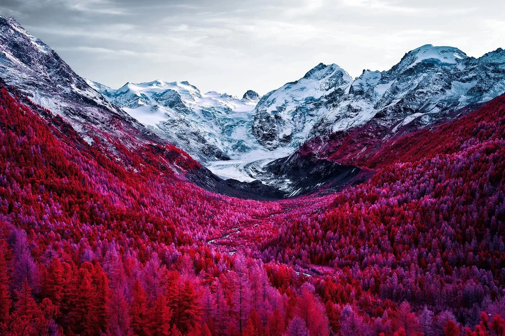 Stunning Landscapes Show Swiss Mountains in Infrared Light