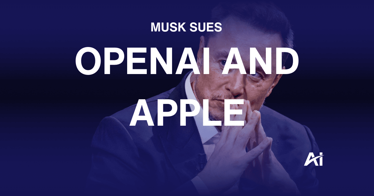 ⚖️ Musk sues Apple and OpenAI