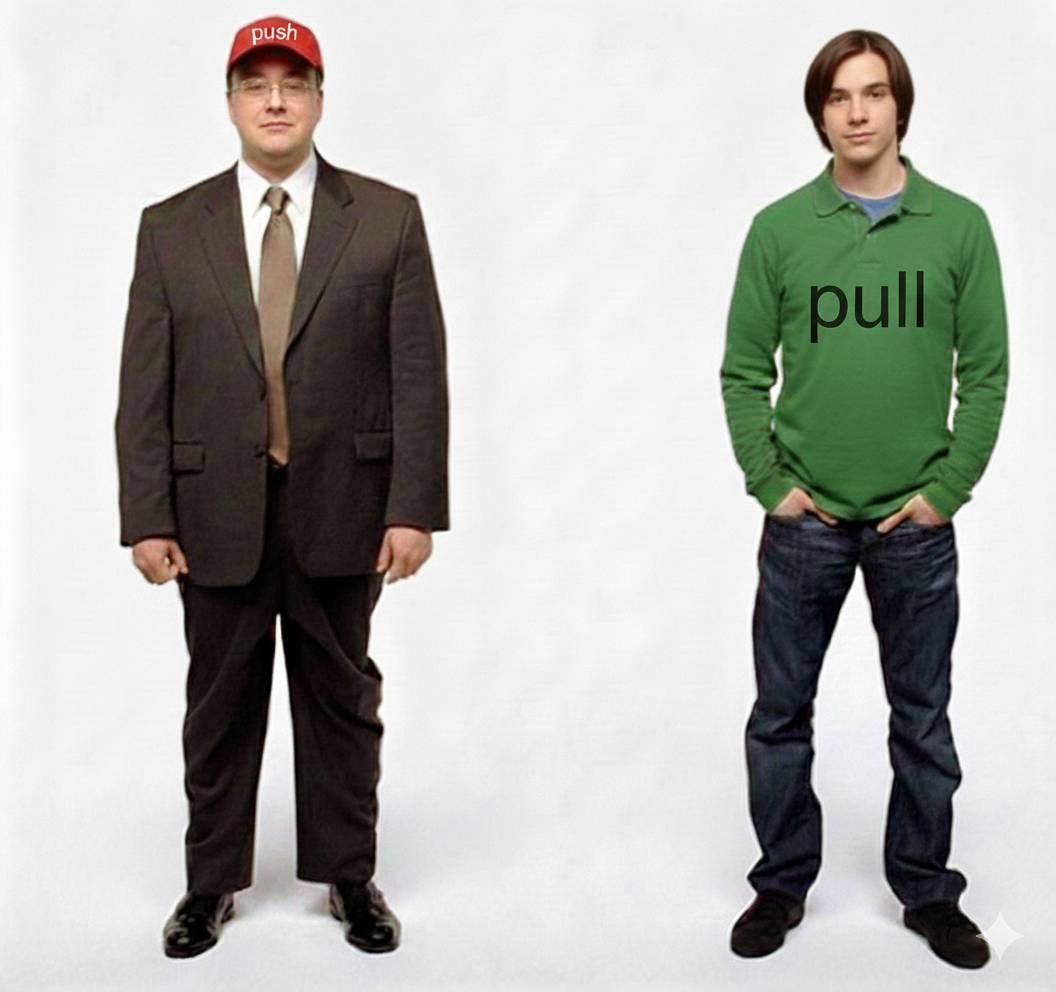 Push vs. Pull...(alte Version)