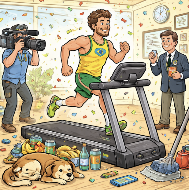 A Man, a Treadmill, and 24 Very Long Hours