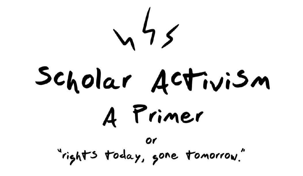 ?! / issue zero: scholar activism