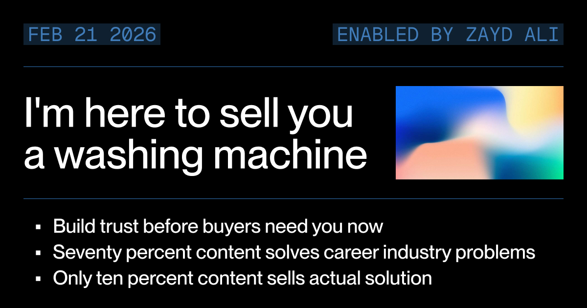 I'm here to sell you a washing machine