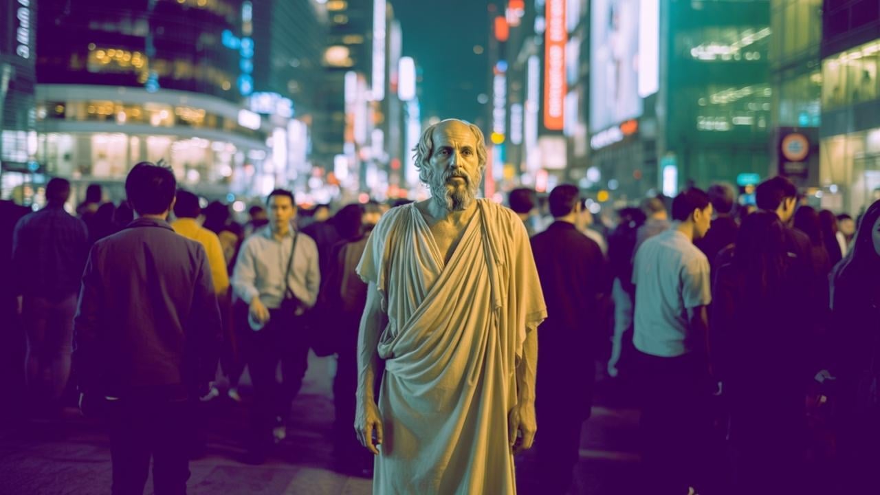 Por que Sócrates Nunca Teve Pressa: O Tempo Contemplativo como Rebelião Interior