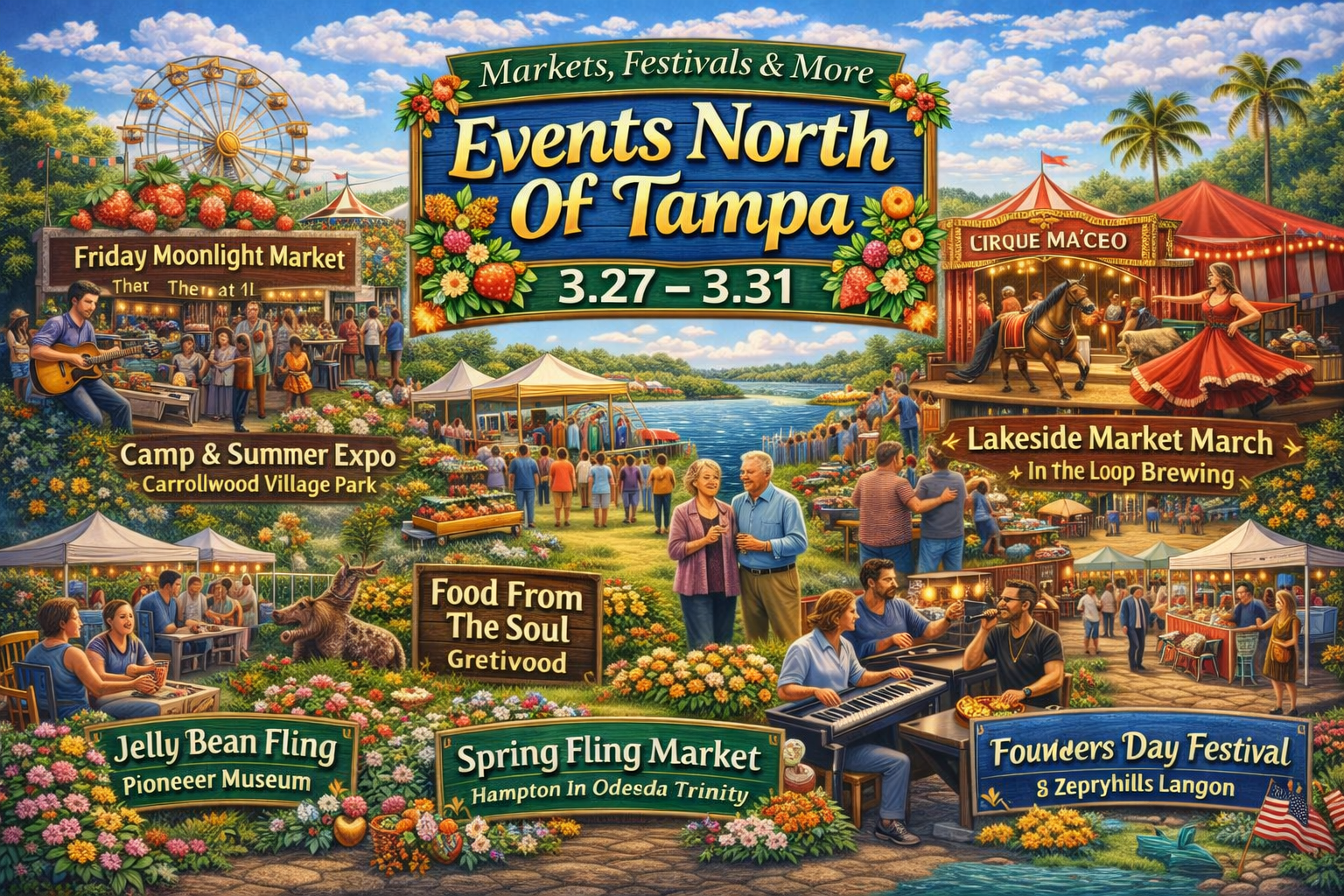 🎉 North Tampa Buzz Events 3.27 - 3.31