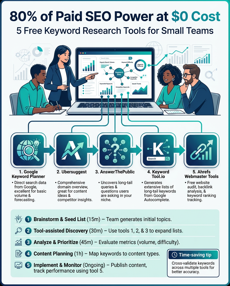 5 Free Keyword Research Tools for Small Marketing Teams