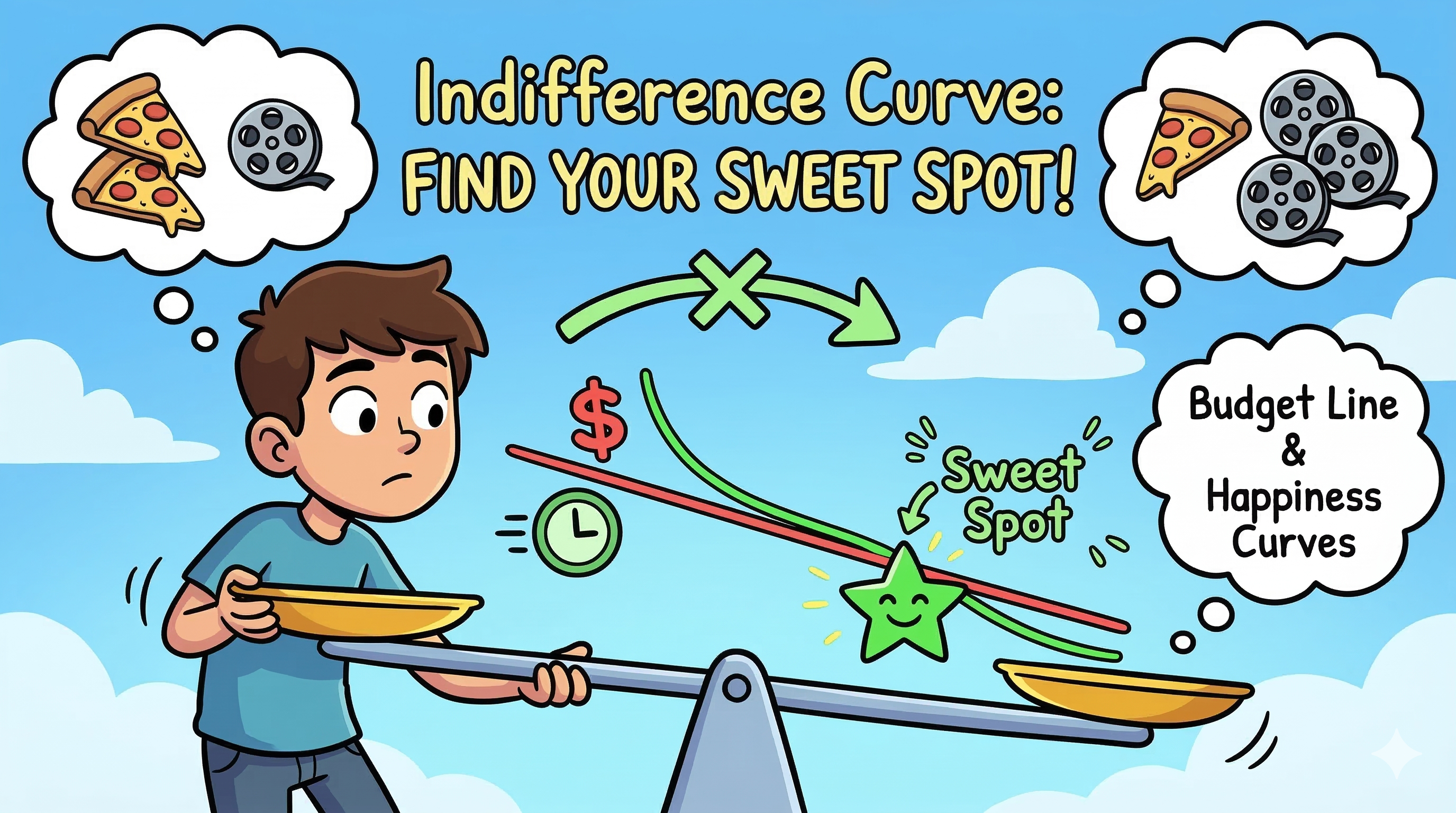 The Indifference Curve: Finding Your "Sweet Spot" for Happiness ⚖️