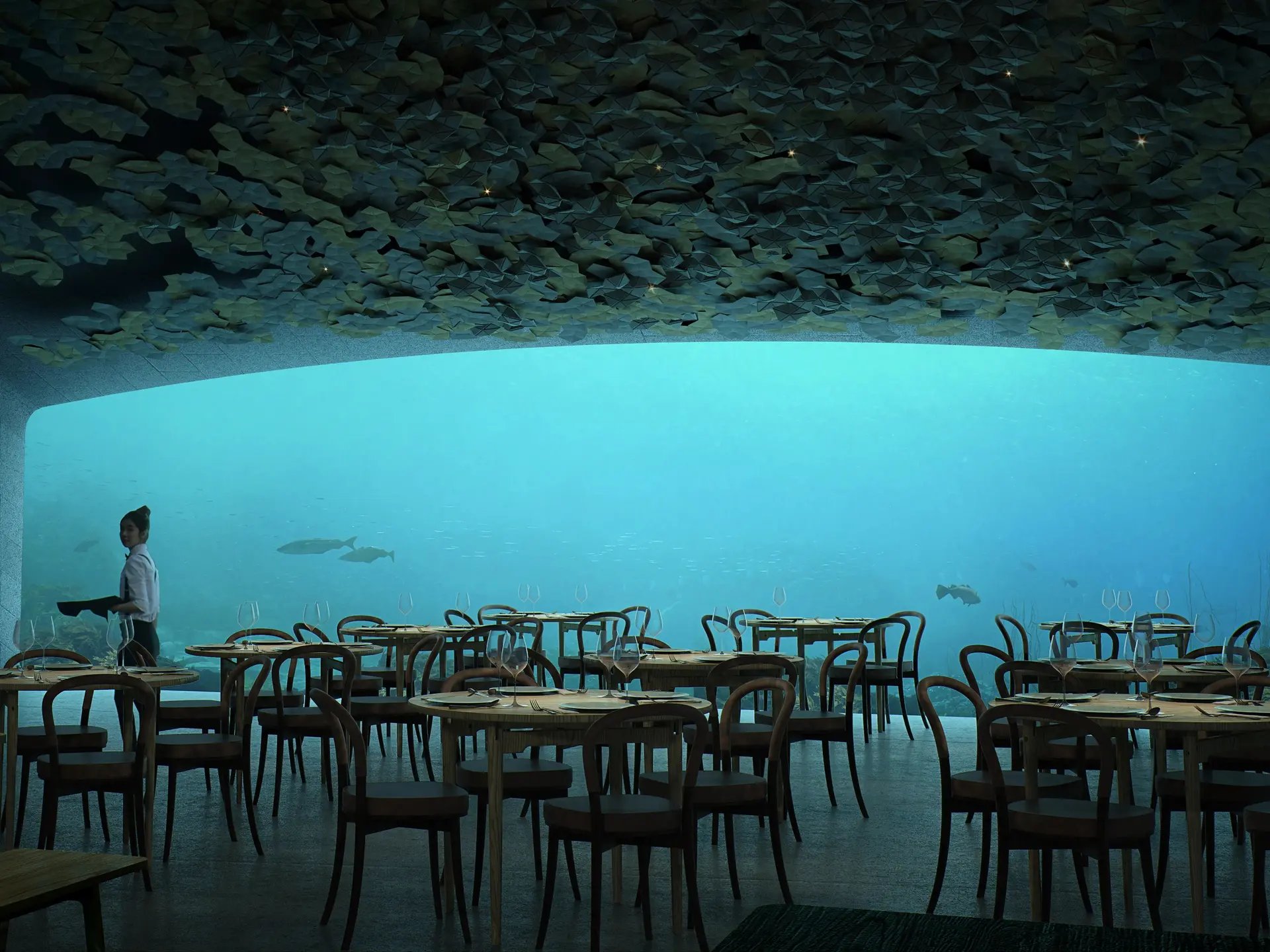 Under is an Elegant, Underwater Restaurant in Norway