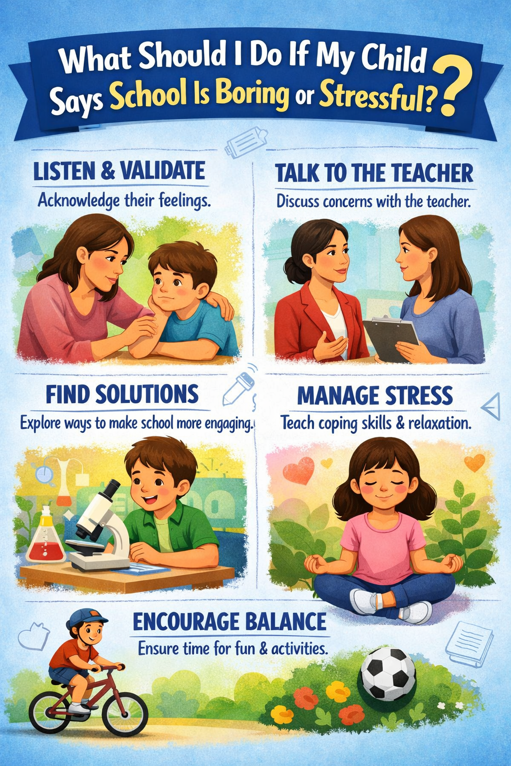 What Should I Do If My Child Says School Is Boring or Stressful?