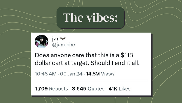 What does $118 buy at Target?