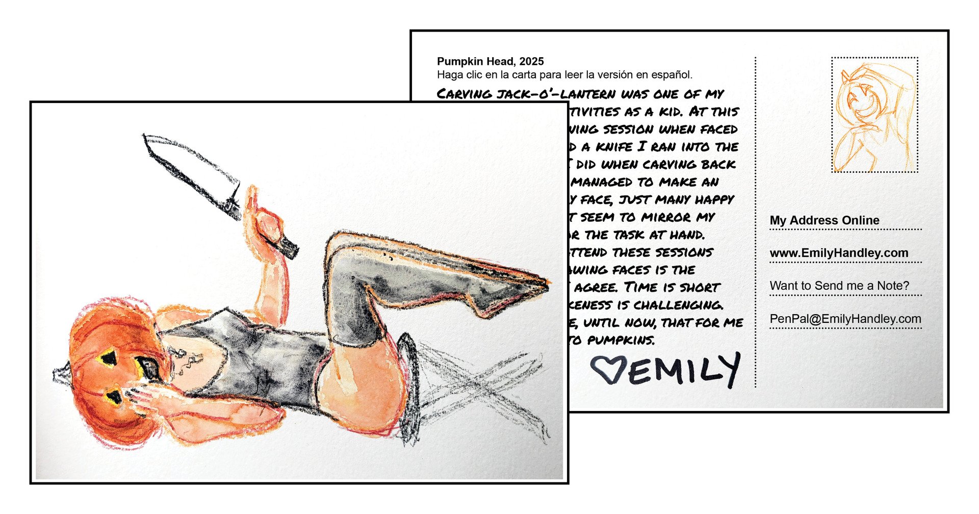 A Postcard about Pumpkins