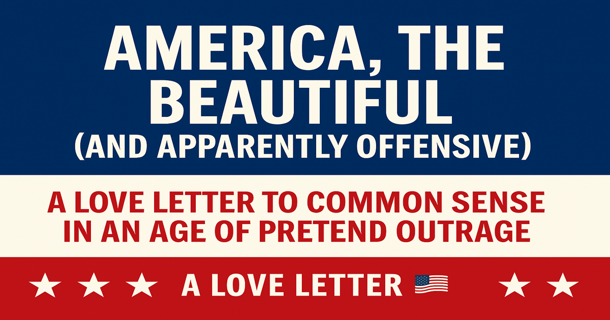 🇺🇸 America's Common Sense Rebellion: Beyond the Pretend Outrage