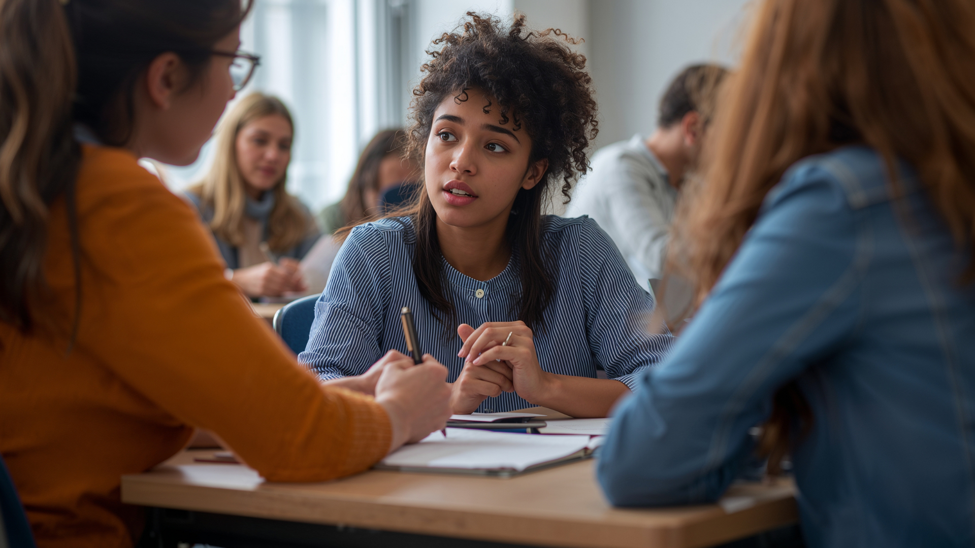 No talking in class! Just kidding.