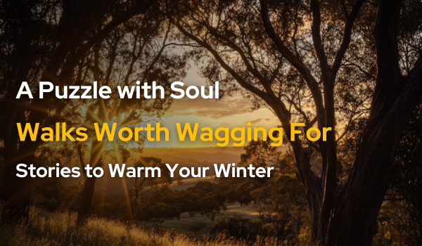 🍂A Puzzle Worth Framing + Dog Walks, Fire Song & Winter Theatre