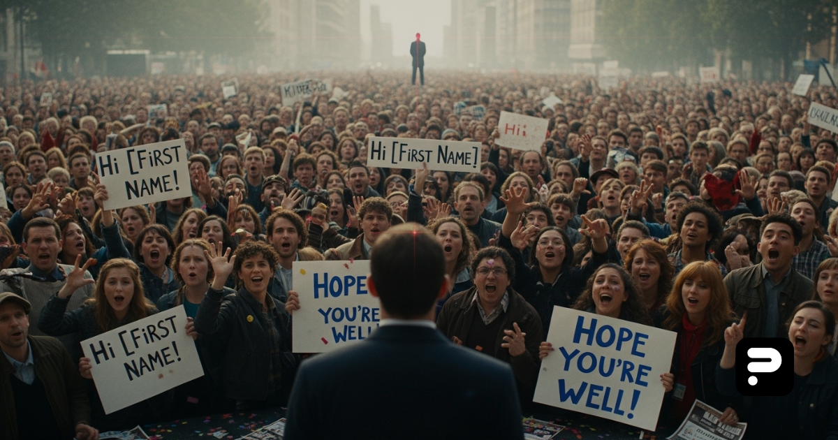 Your prospects don’t care about your dog or coffee stories.