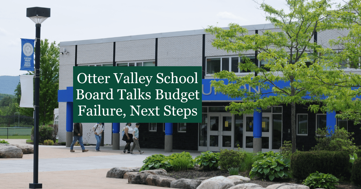 Otter Valley School Board Talks Budget Failure, Next Steps