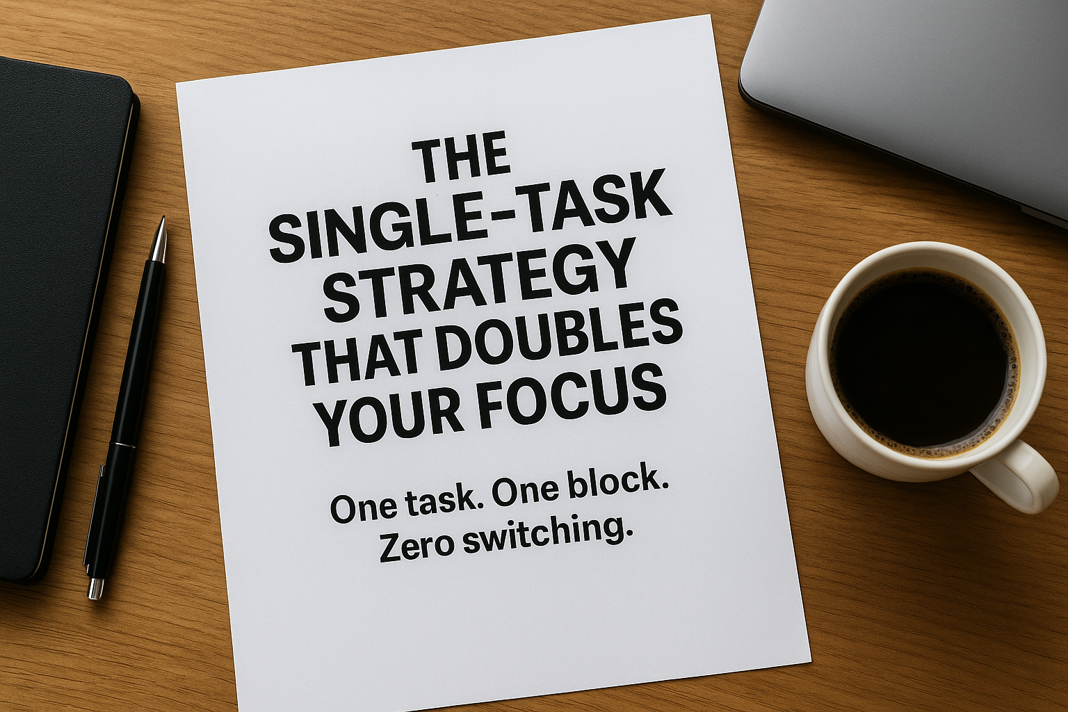 The Single-Task Strategy That Doubles Your Focus