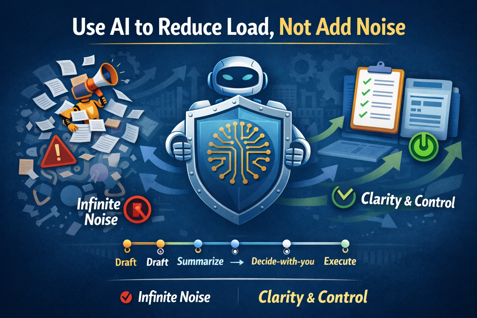 Use AI to Reduce Load, Not Add Noise
