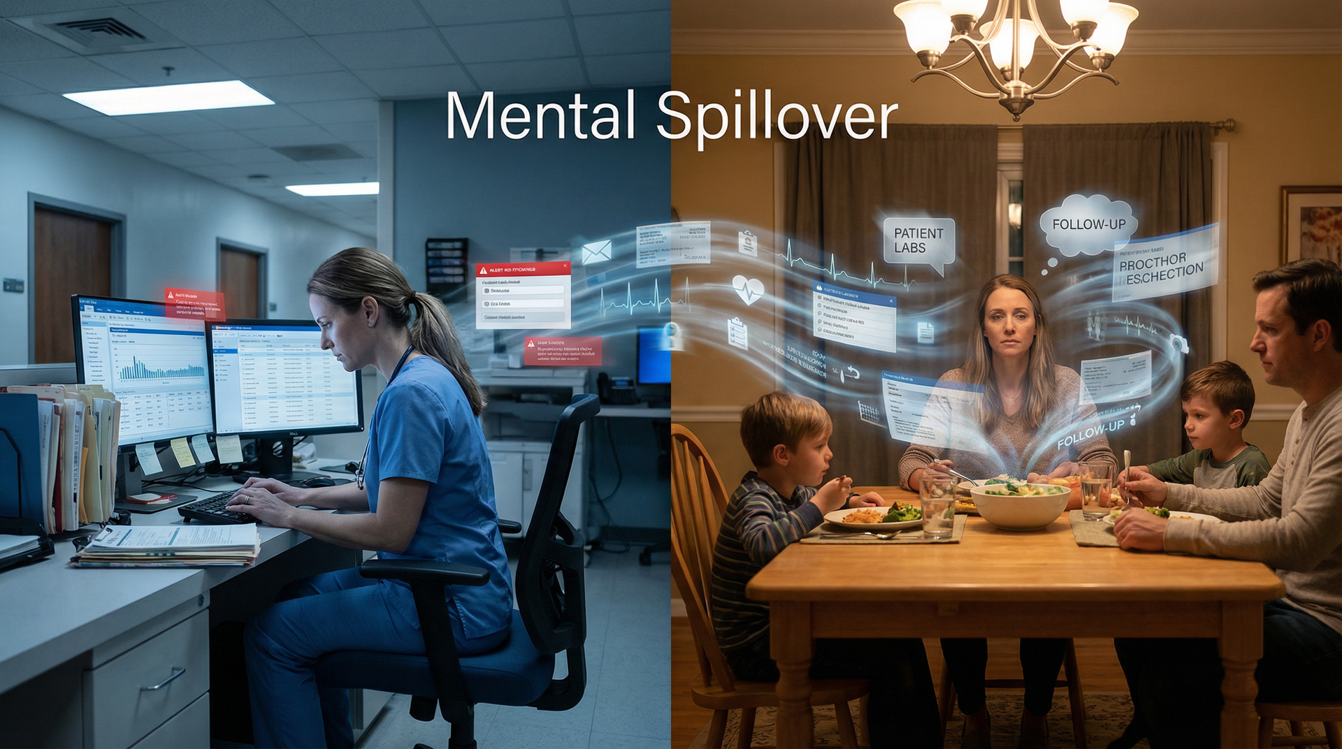 Why You Can't Turn Off After Your Shift: What Cognitive Load Research Reveals About Clinician Burnout