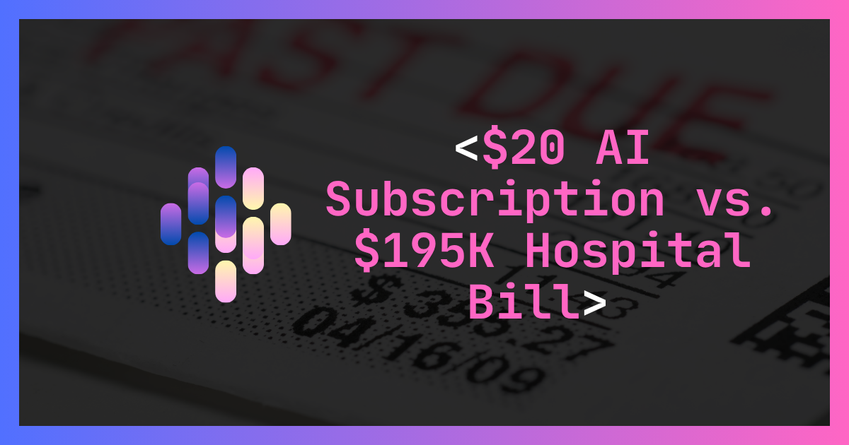 A $195K Hospital Bill Got Slashed to $37K—With a $20 Claude Subscription