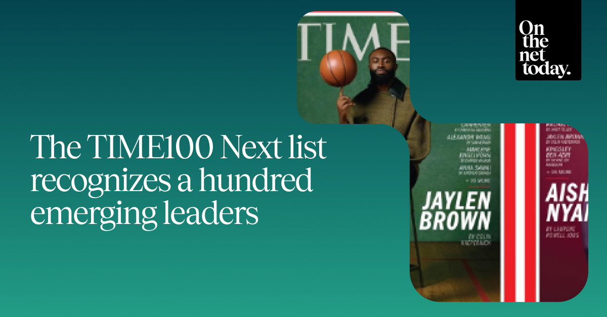 The TIME100 Next list recognizes a hundred emerging leaders