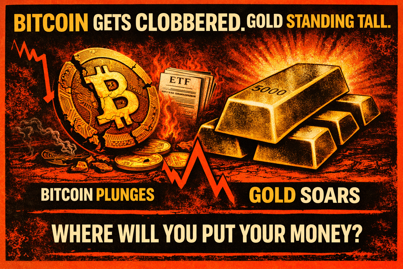 [Nuggets] Bitcoin Gets Clobbered. Gold Standing Tall.