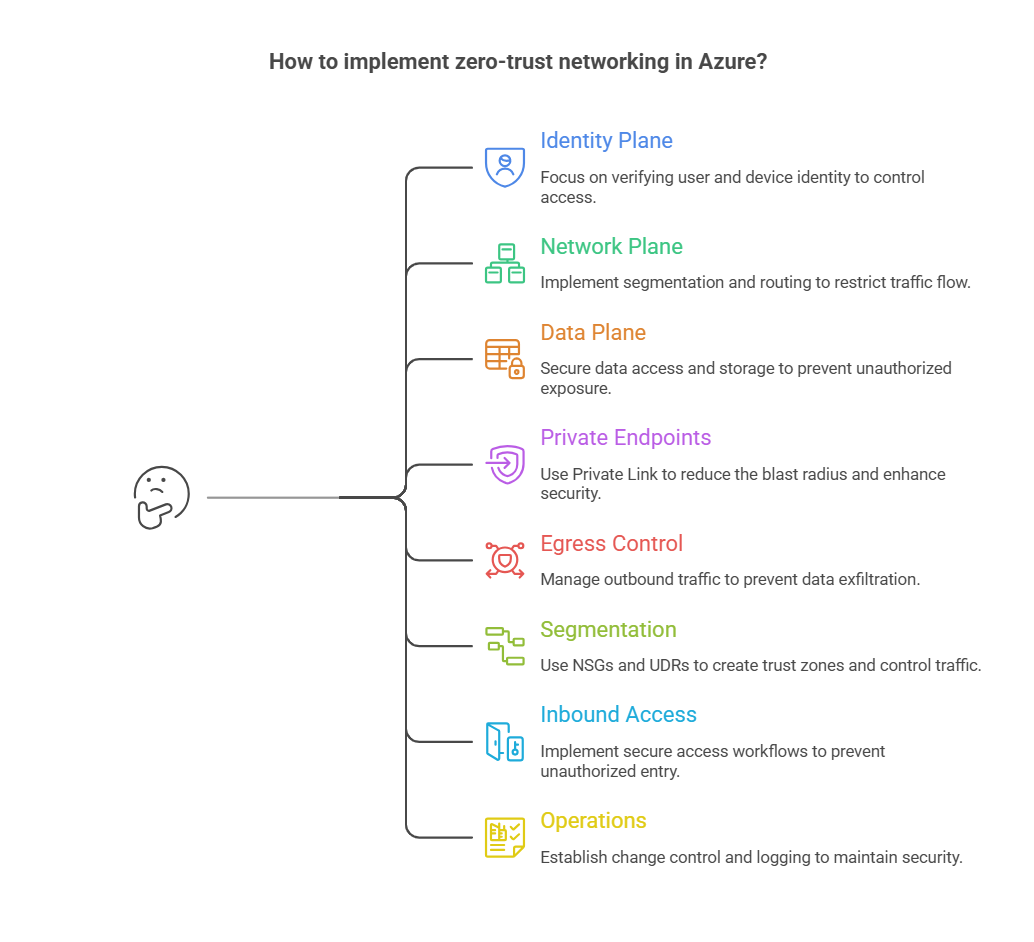Zero-trust networking in Azure: the operator’s version (not the slide deck)