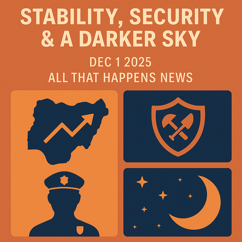 Stability, Security & a Darker Sky — The Weekend Rundown | All That Happens News