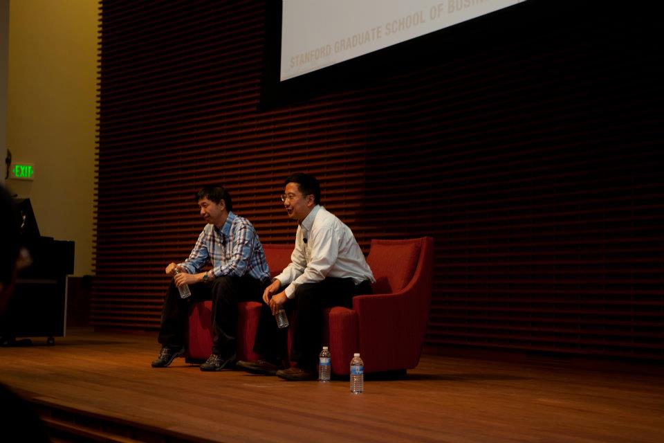 Great Wall Club Delegation speaking at Stanford event