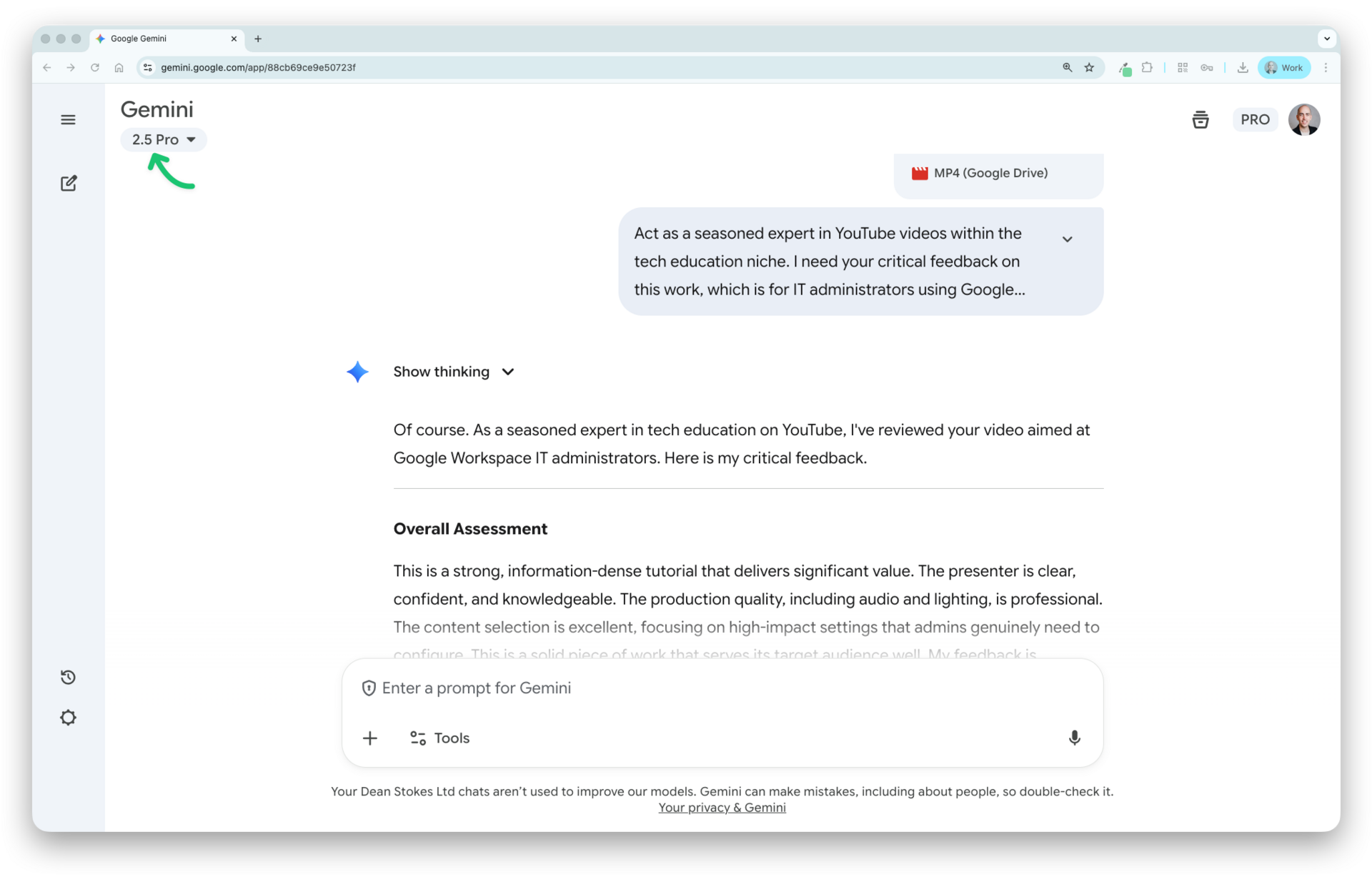 My go-to prompt for getting feedback