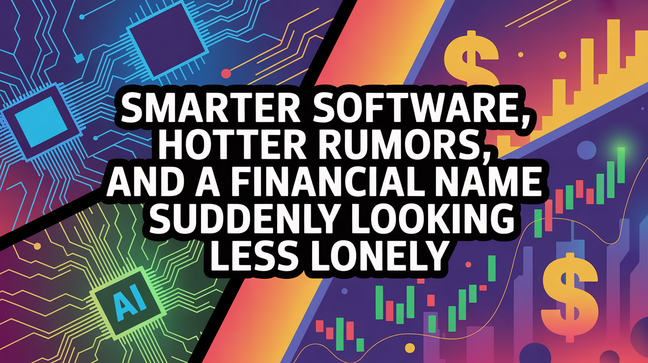 Smarter Software, Hotter Rumors, and a Financial Name Suddenly Looking Less Lonely