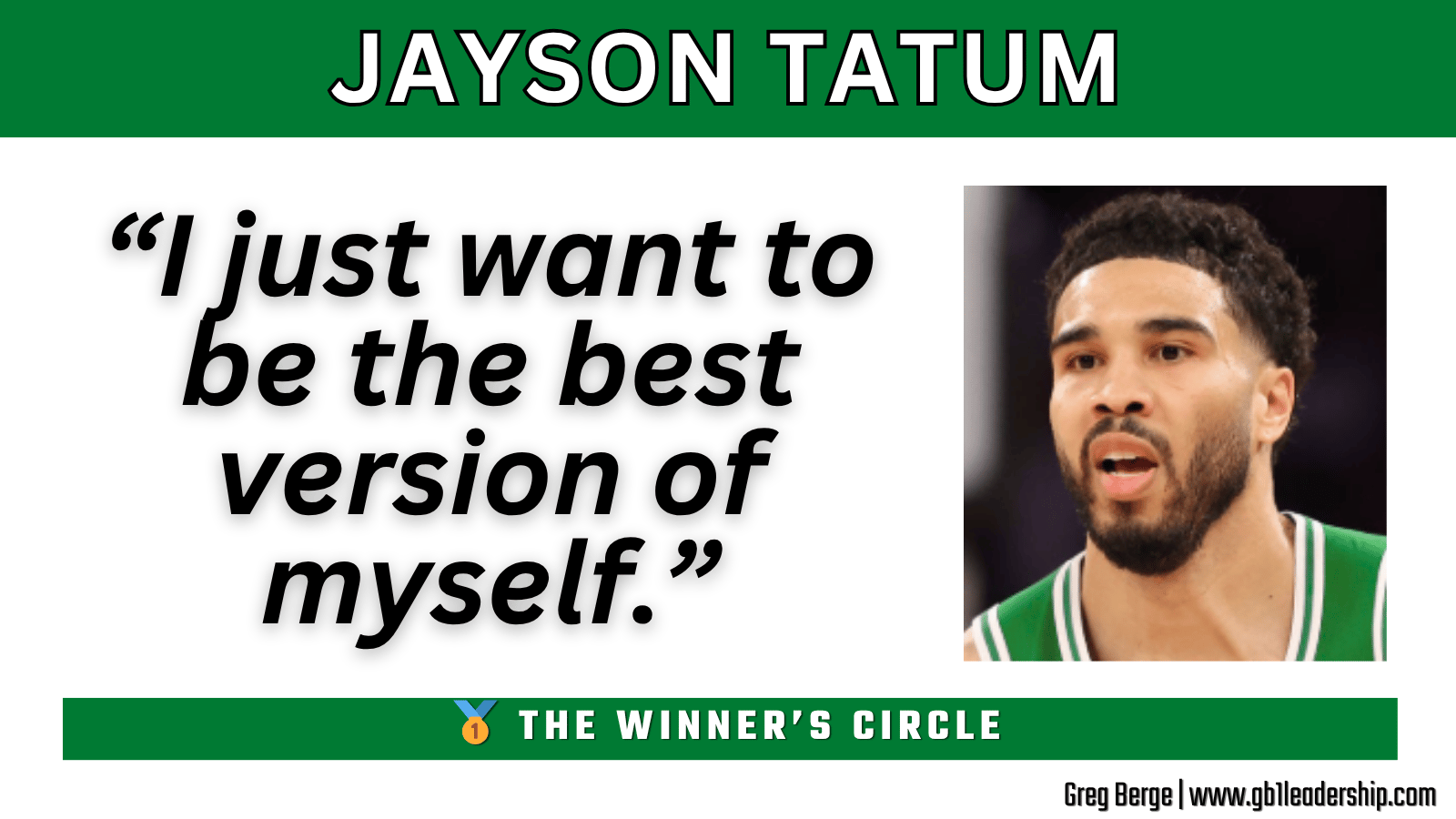 🥇The Winner's Circle: Jayson Tatum